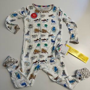 NWT 12-18M Magnetic Me Dog Days Modal Footie